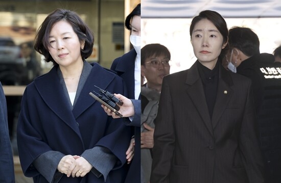 지방선거 공천을 대가로 1억 원을 주고 받은 혐의를 받는 강선우 무소속 의원과 김경 전 서울시의원이 구속됐다. 사진 왼쪽부터 김경 전 서울시의원, 오른쪽은 강선우 무소속 의원. 사진 = 박정훈 기자