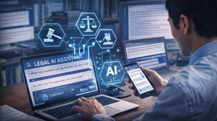 생성형 AI 확산으로 법률 정보 접근 방식에 변화가 나타나고 있다. 사진=챗GPT 생성 이미지