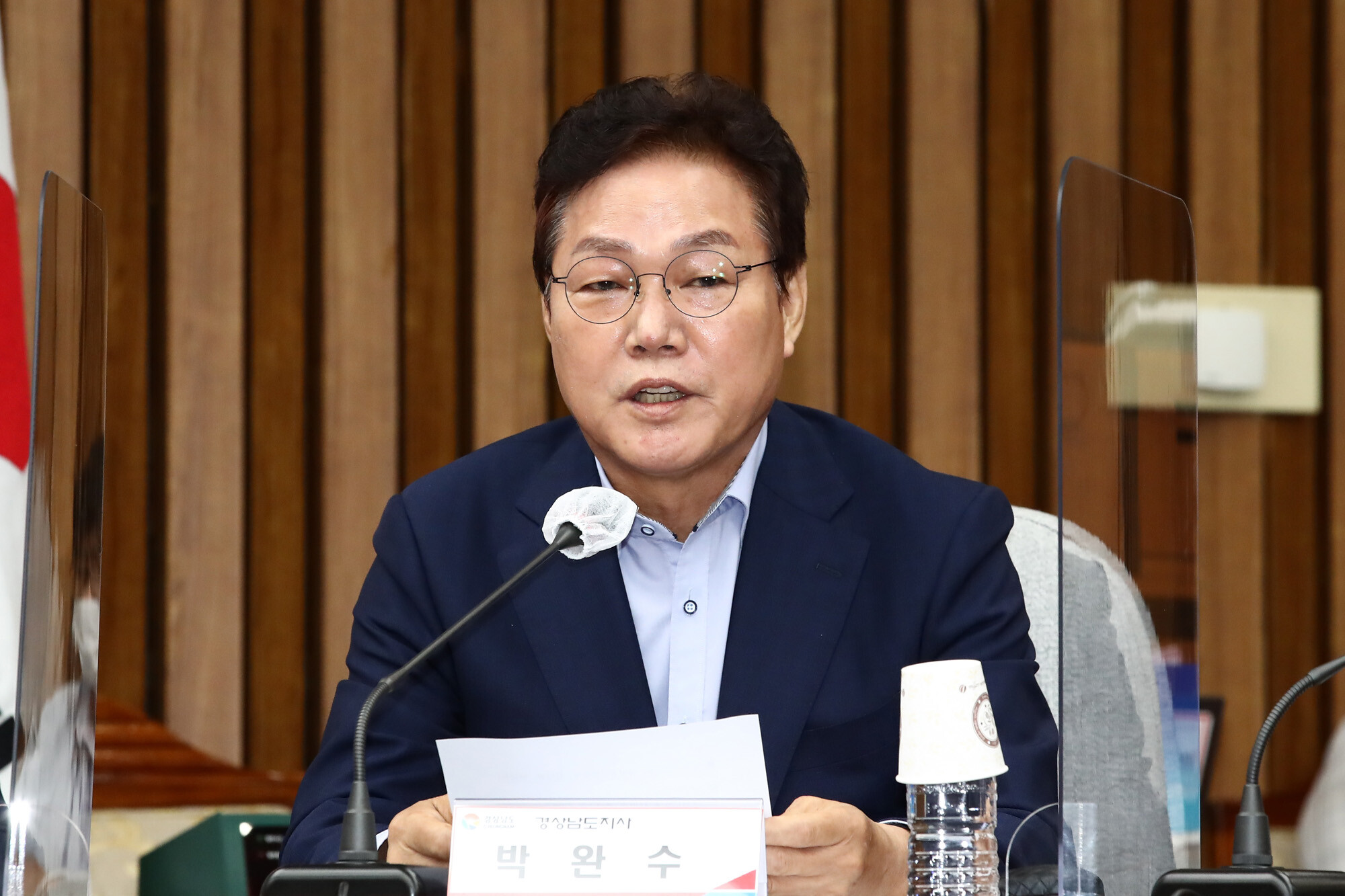 국민의힘 경남지사 후보로 단수공천된 박완수 경남지사. 사진=박은숙 기자