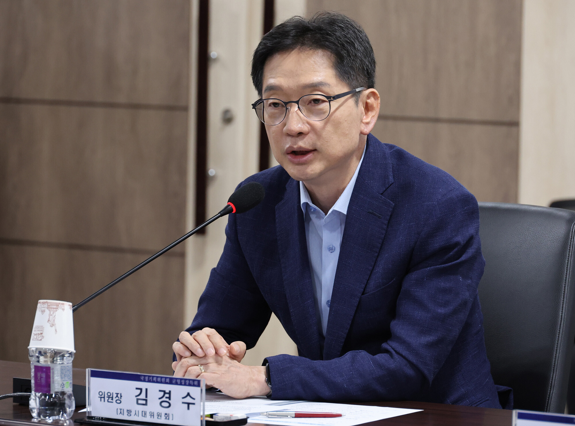 민주당이 경남지사 후보로 단수공천한 김경수 전 경남지사. 사진=임준선 기자
