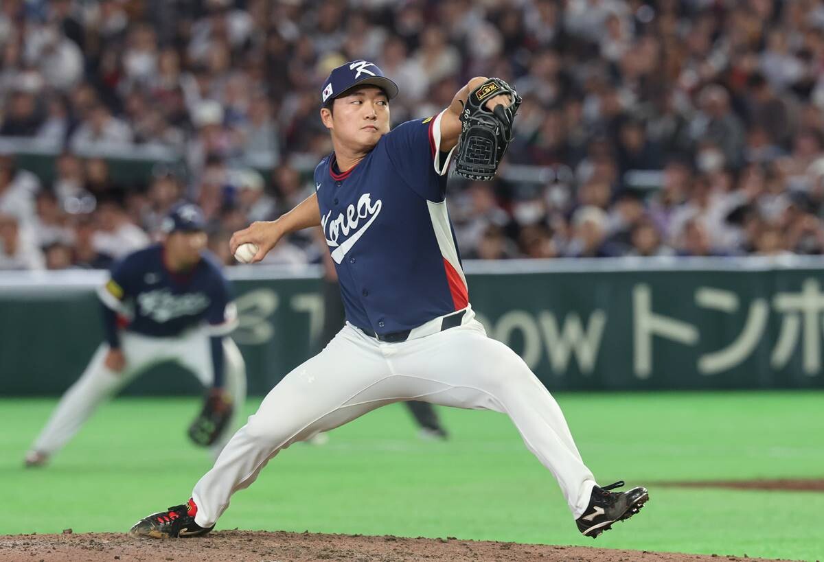 지난 3월 국가대표팀 유니폼을 입고 WBC에 나섰던 고우석은 소속팀에 복귀, 마이너리그 더블A에서 활약하고 있다. 사진=연합뉴스