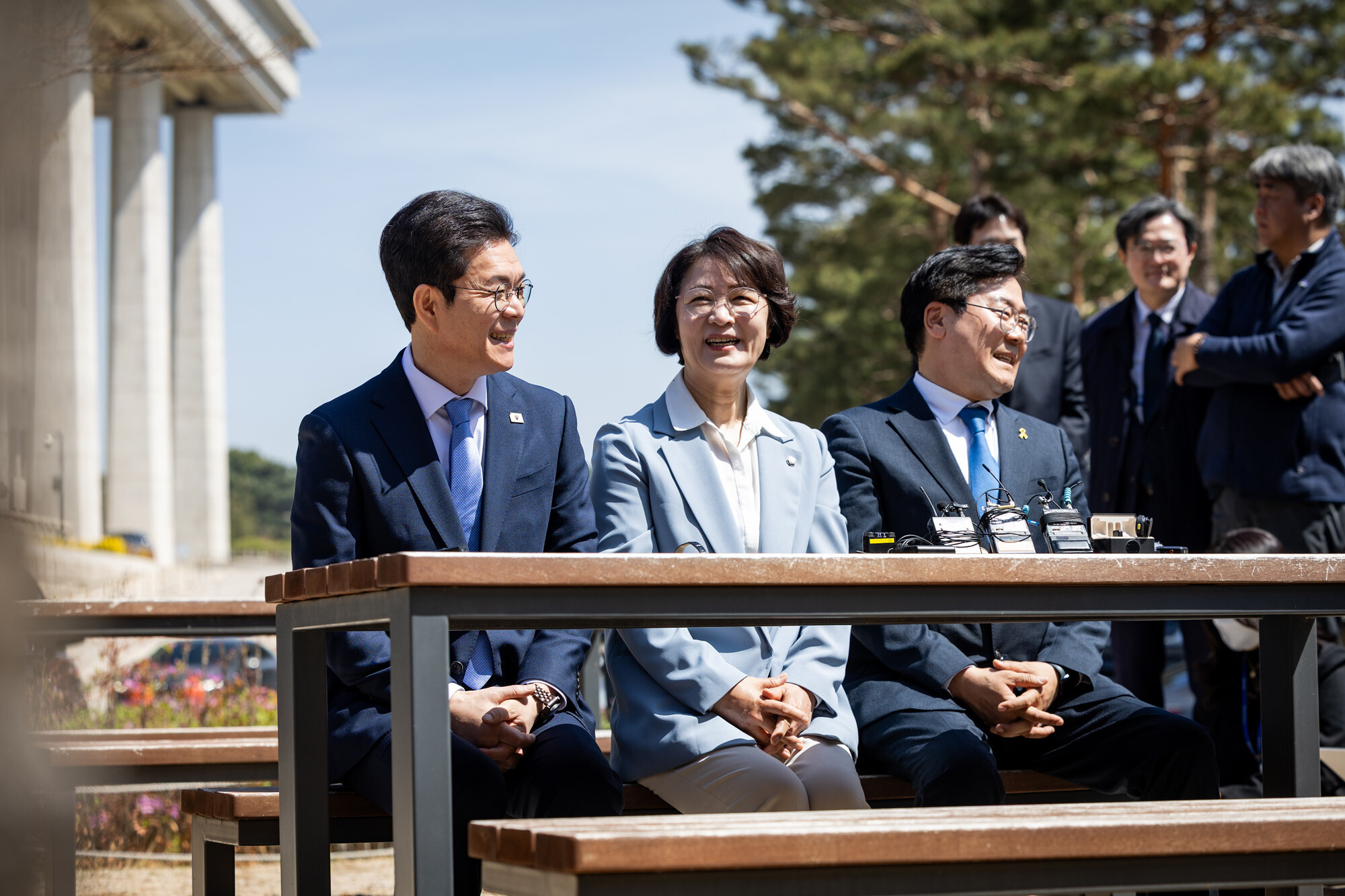 서울시장 선거에 나서는 정원오 후보, 경기지사 선거에 나서는 추미애 후보, 인천시장 선거에 출마한 박찬대 후보. 사진=정원오 캠프 제공