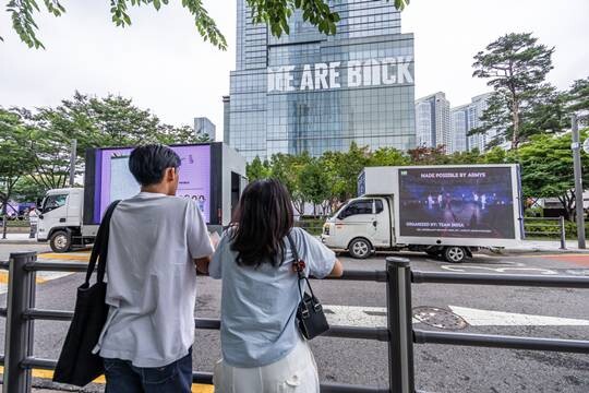 서울 용산구에 위치한 하이브 사옥. 사진=최준필 기자