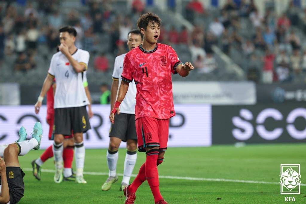 김주성은 지난 3월 부상 이후 소속팀 경기에 나서지 못하고 있어 우려를 산다. 사진=KFA 제공
