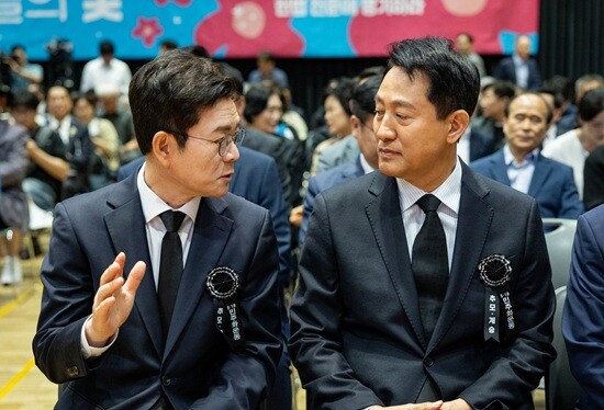 정원오 민주당 서울시장 후보와 오세훈 국민의힘 서울시장 후보. 사진=정원오 캠프 제공