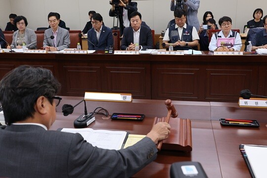 6월 11일 정부세종청사 최저임금위원회에서 열린 제5차 전원회의. 사진=연합뉴스