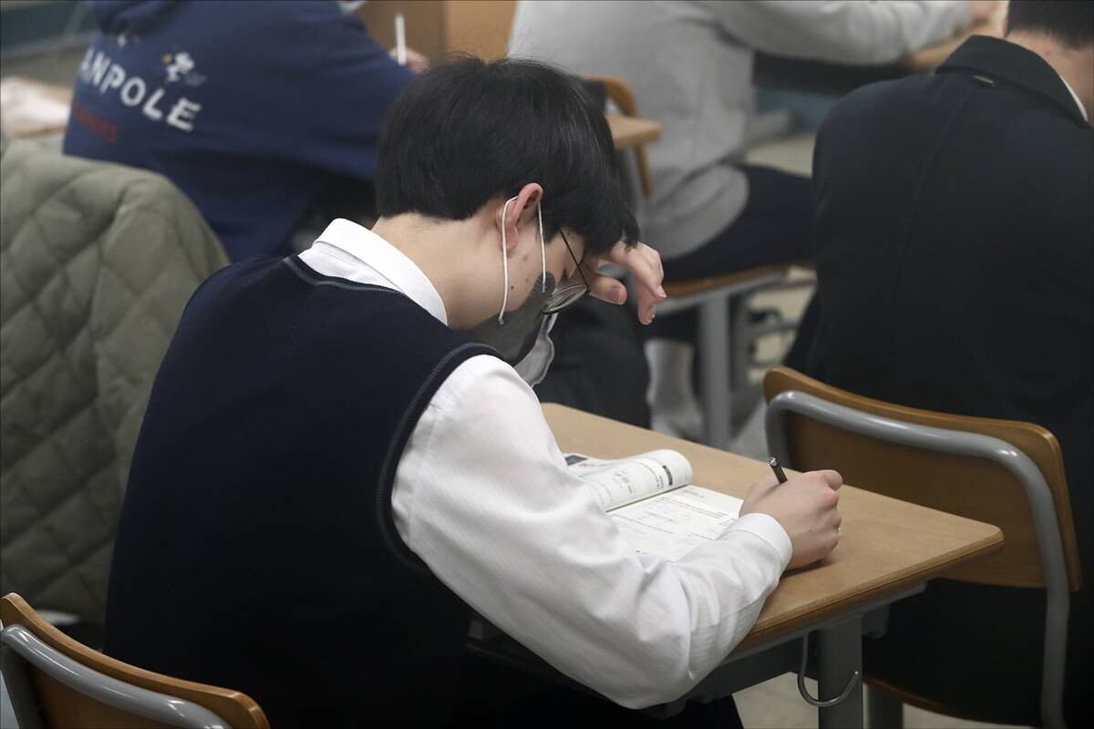 서울의 한 고등학교 교실에서 학생들이 공부하고 있는 모습으로 기사 특정 내용과 관련 없음. 사진=사진공동취재단