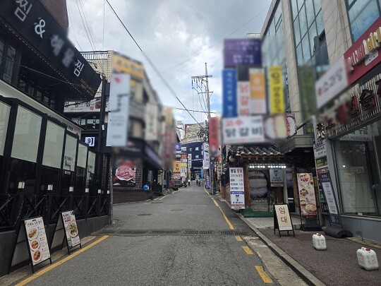 강남역 인근 골목 모습. 사진=박호민 기자