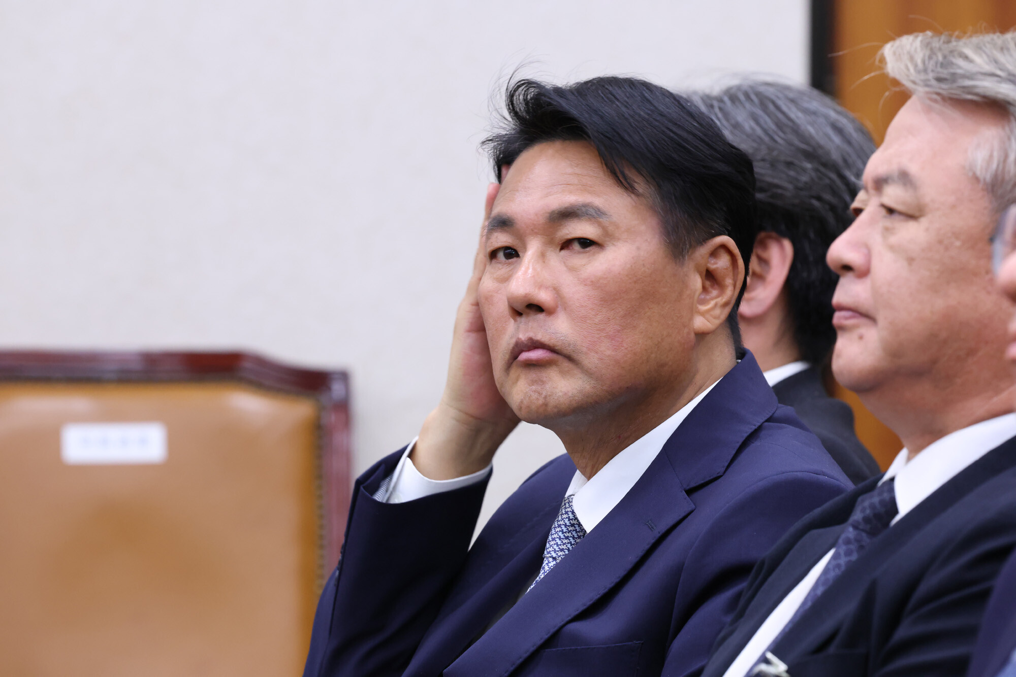 2026년 4월 21일 김태효 전 국가안보실 1차장이 ‘서해 공무원 피격·통계조작·윤석열 명예훼손 허위보도 조작기소의혹 사건 청문회’에 증인으로 출석해 있다. 사진=박은숙 기자