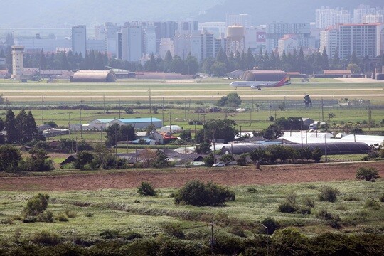 반도체 클러스터가 들어서는 통합광주 광산구 송정동 군 공항 일원. 사진=연합뉴스