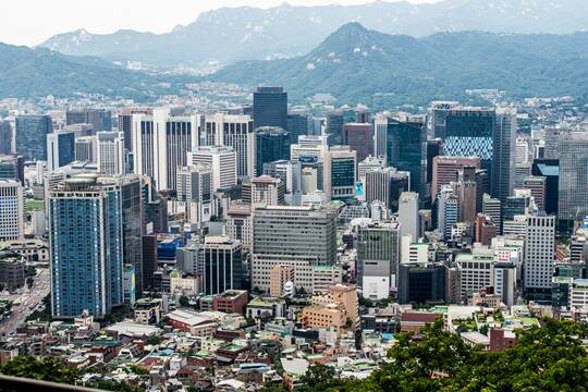 서울 중구 남산에서 바라본 종로 일대 모습으로 기사의 특정 내용과 관련없다. 사진=최준필 기자