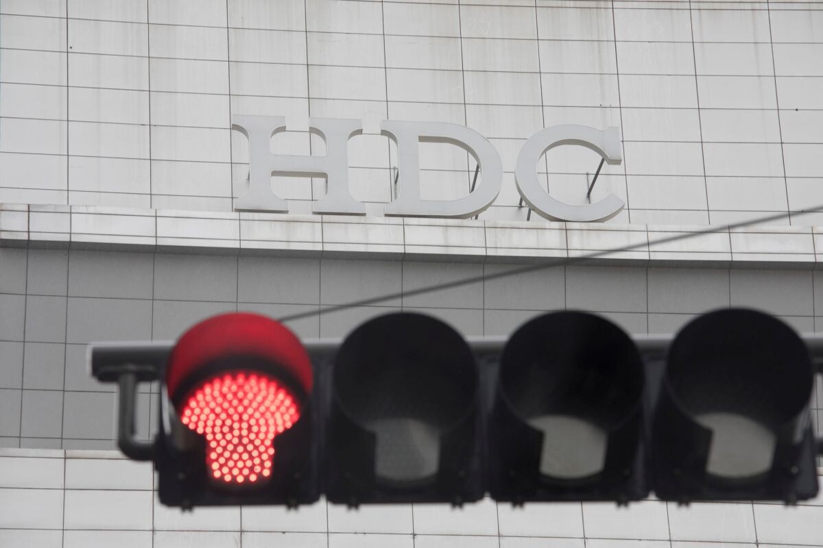 서울 용산구 HDC아이파크몰 외부에 걸린 HDC 현판. 사진=이종현 기자