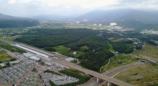 KTX울산역 인근 뉴온시티 사업부지 모습.  사진=울산복합도시개발 제공