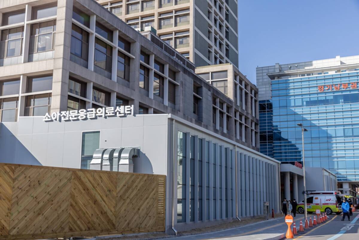 경기 수원시 아주대병원 소아전문응급의료센터 전경. 사진=아주대병원 제공