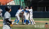 일요신문배 U16 야구대회 결승전에서 우승한 잠신중학교