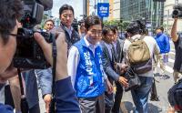 유세 중단하고 떠나는 정원오 후보